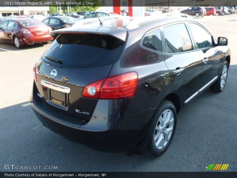 Black Amethyst / Gray 2012 Nissan Rogue SL AWD