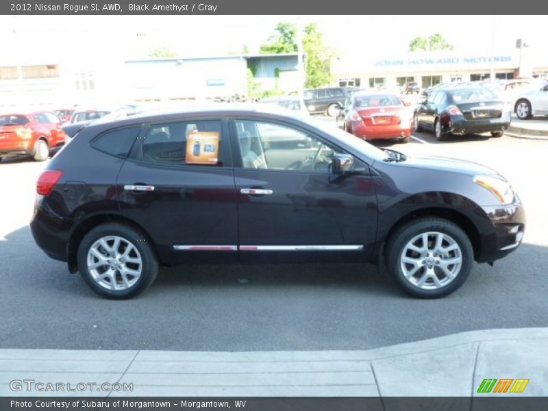 Black Amethyst / Gray 2012 Nissan Rogue SL AWD