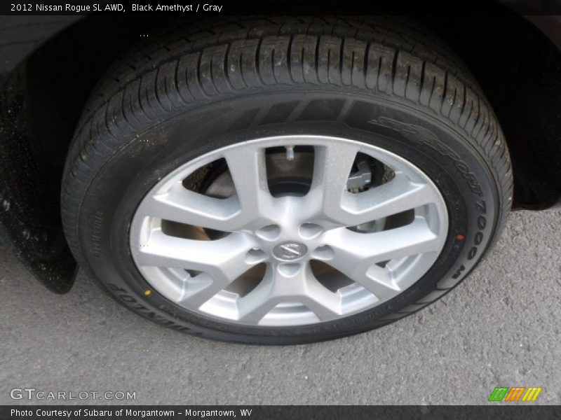 Black Amethyst / Gray 2012 Nissan Rogue SL AWD