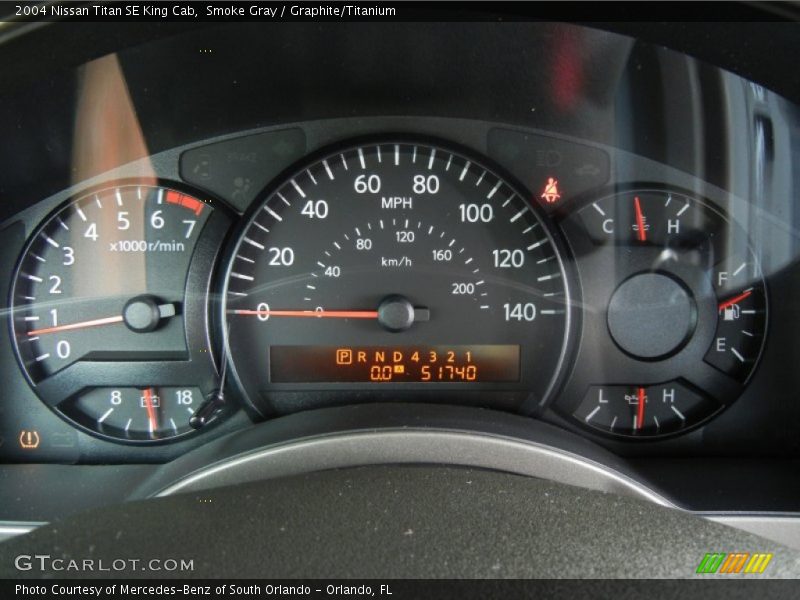 Smoke Gray / Graphite/Titanium 2004 Nissan Titan SE King Cab