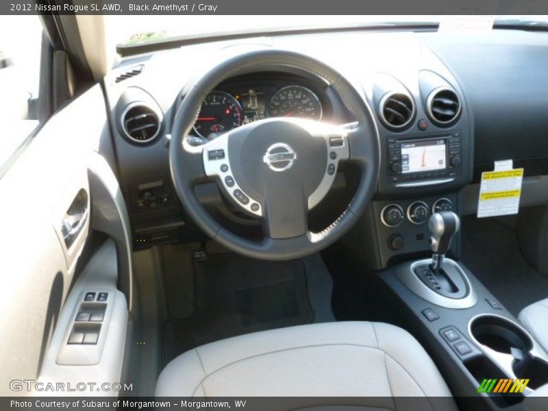 Black Amethyst / Gray 2012 Nissan Rogue SL AWD