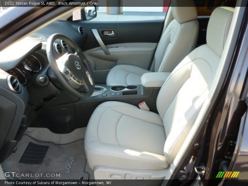 Black Amethyst / Gray 2012 Nissan Rogue SL AWD