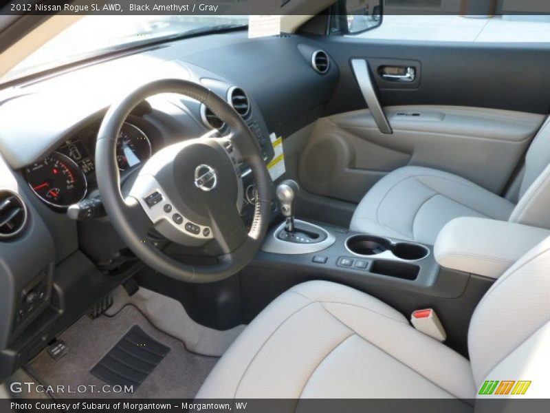 Black Amethyst / Gray 2012 Nissan Rogue SL AWD