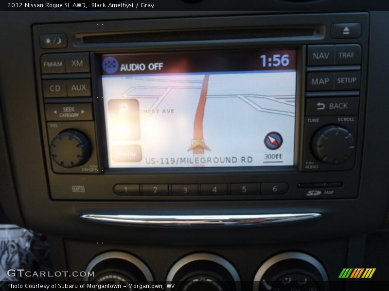 Black Amethyst / Gray 2012 Nissan Rogue SL AWD