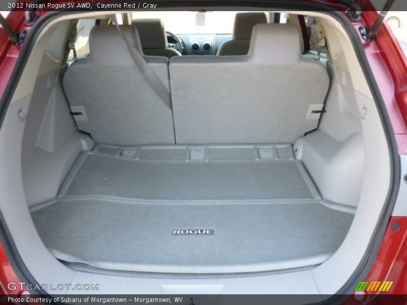 Cayenne Red / Gray 2012 Nissan Rogue SV AWD