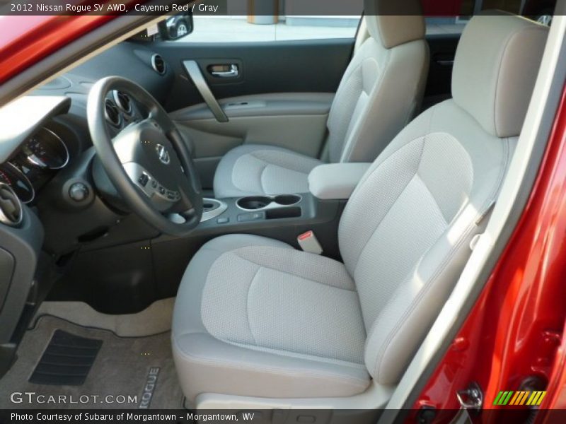 Cayenne Red / Gray 2012 Nissan Rogue SV AWD
