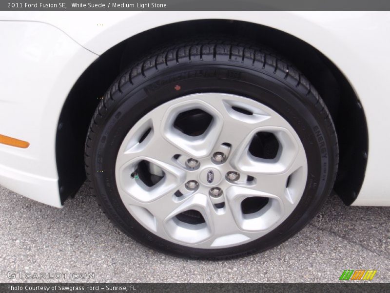White Suede / Medium Light Stone 2011 Ford Fusion SE