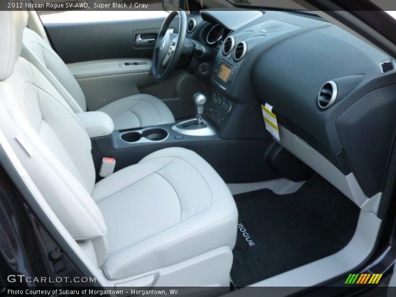 Super Black / Gray 2012 Nissan Rogue SV AWD