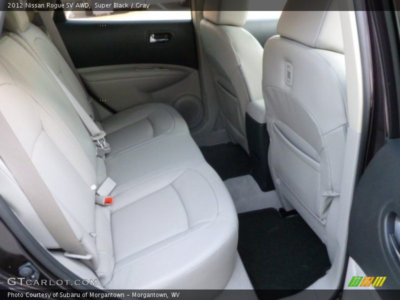 Super Black / Gray 2012 Nissan Rogue SV AWD