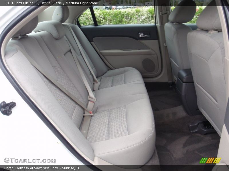 White Suede / Medium Light Stone 2011 Ford Fusion SE