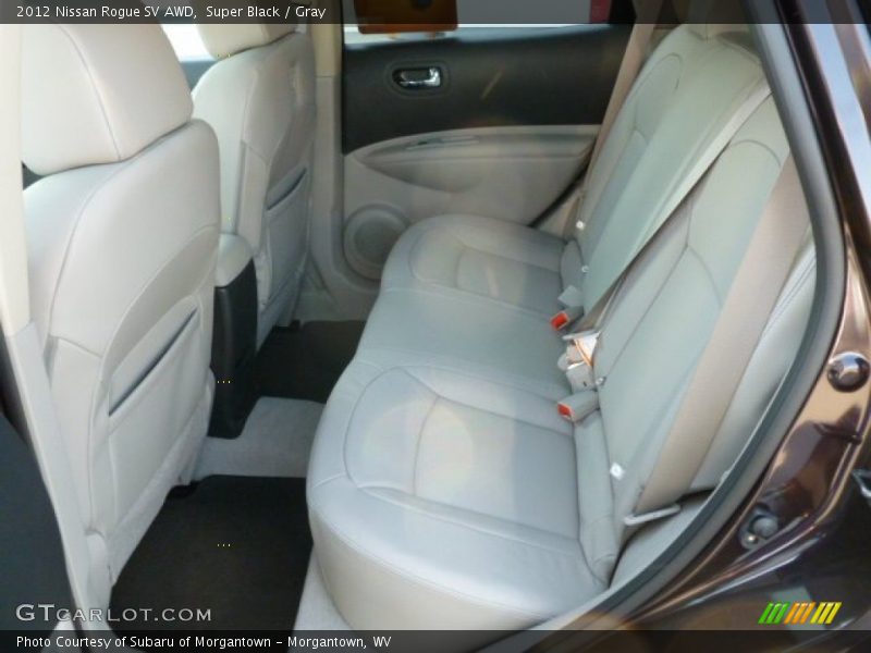 Super Black / Gray 2012 Nissan Rogue SV AWD