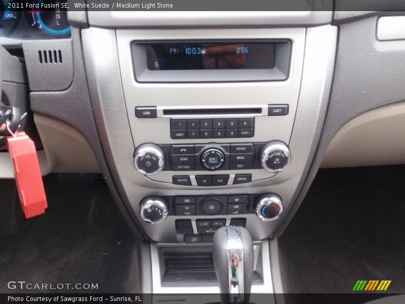 White Suede / Medium Light Stone 2011 Ford Fusion SE