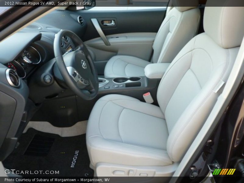Super Black / Gray 2012 Nissan Rogue SV AWD