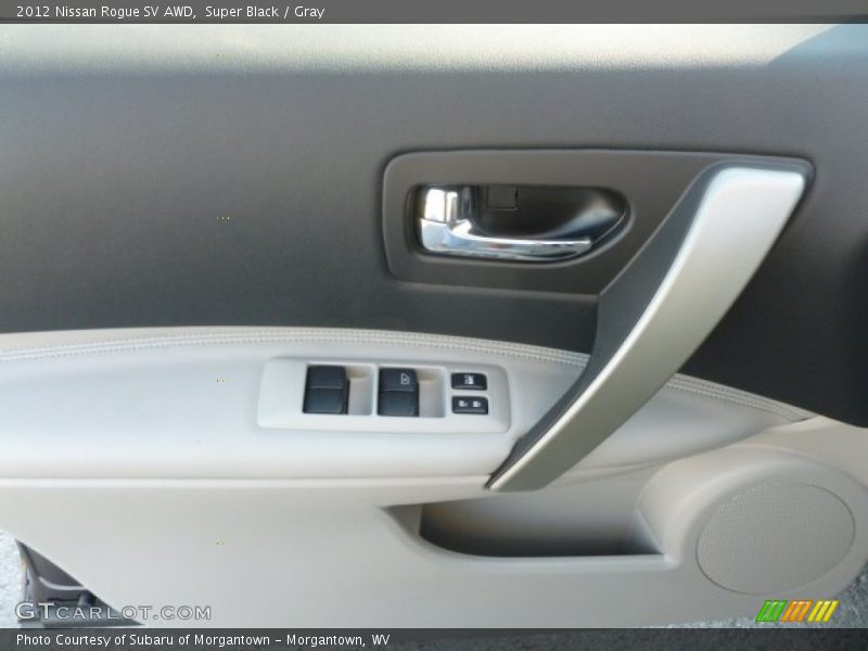 Super Black / Gray 2012 Nissan Rogue SV AWD
