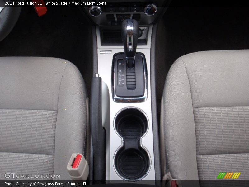 White Suede / Medium Light Stone 2011 Ford Fusion SE