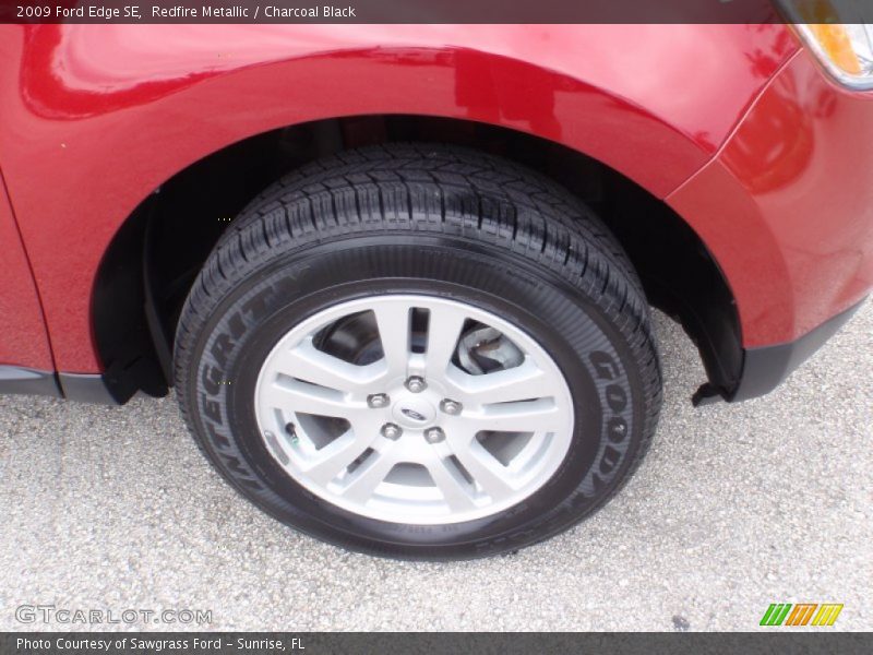 Redfire Metallic / Charcoal Black 2009 Ford Edge SE