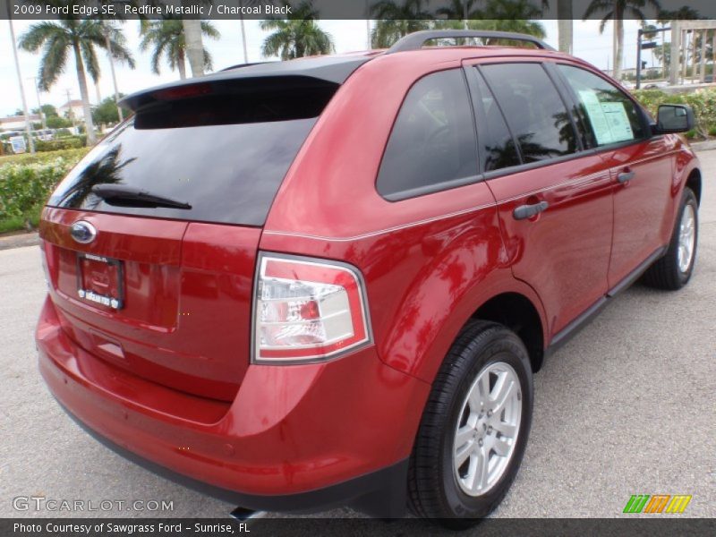 Redfire Metallic / Charcoal Black 2009 Ford Edge SE
