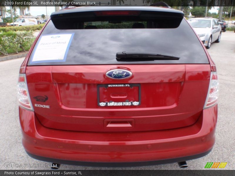 Redfire Metallic / Charcoal Black 2009 Ford Edge SE