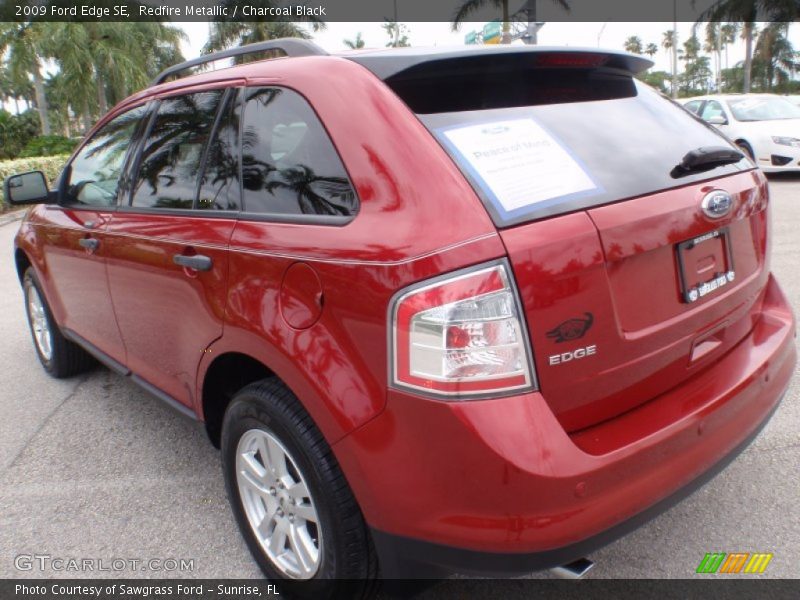 Redfire Metallic / Charcoal Black 2009 Ford Edge SE