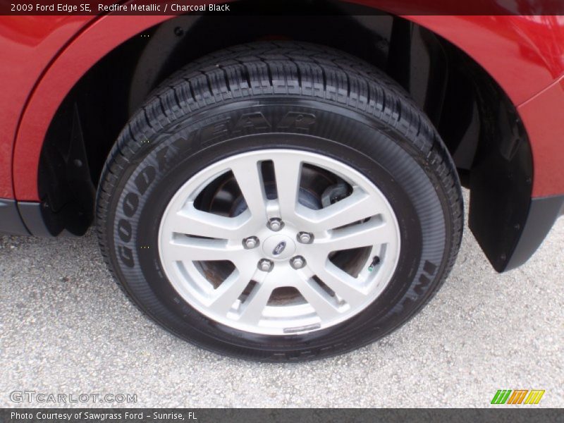 Redfire Metallic / Charcoal Black 2009 Ford Edge SE