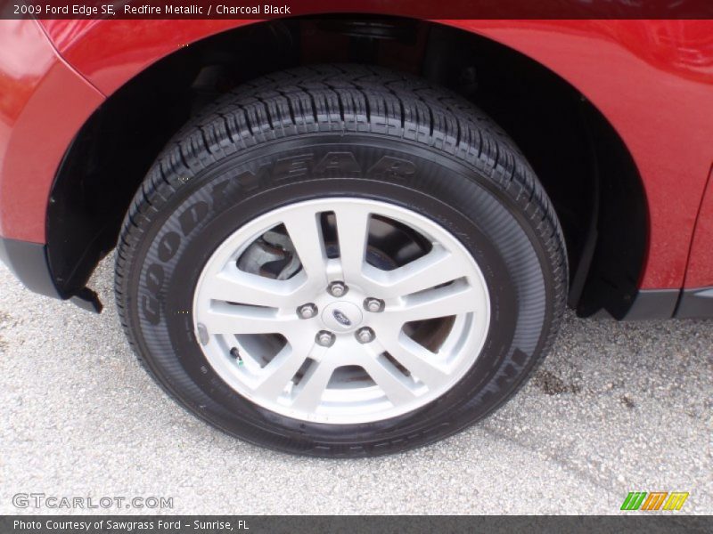 Redfire Metallic / Charcoal Black 2009 Ford Edge SE