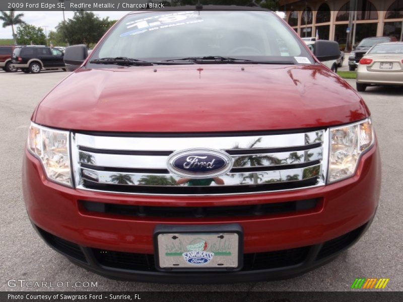 Redfire Metallic / Charcoal Black 2009 Ford Edge SE