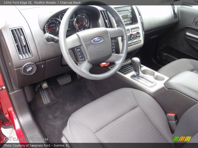 Redfire Metallic / Charcoal Black 2009 Ford Edge SE