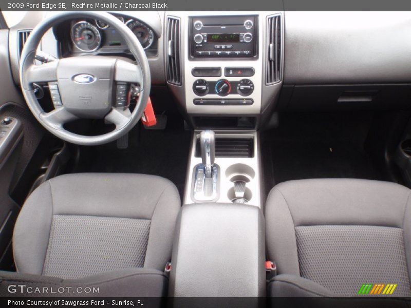 Redfire Metallic / Charcoal Black 2009 Ford Edge SE