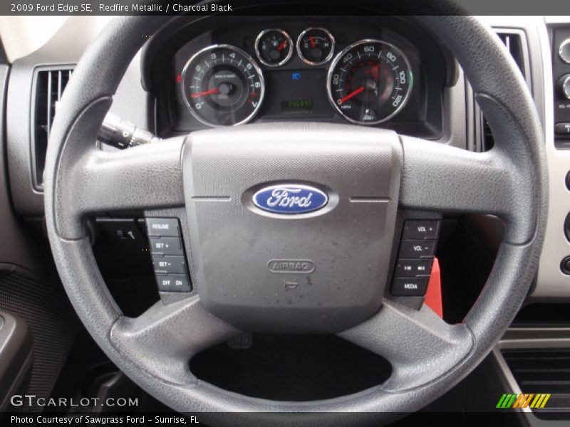 Redfire Metallic / Charcoal Black 2009 Ford Edge SE