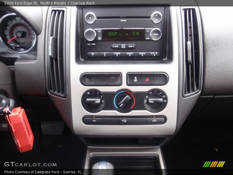 Redfire Metallic / Charcoal Black 2009 Ford Edge SE