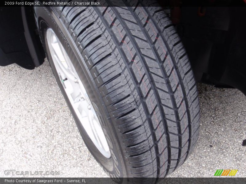 Redfire Metallic / Charcoal Black 2009 Ford Edge SE