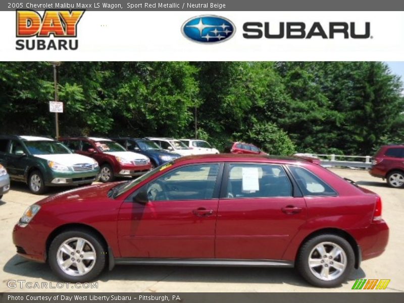 Sport Red Metallic / Neutral Beige 2005 Chevrolet Malibu Maxx LS Wagon