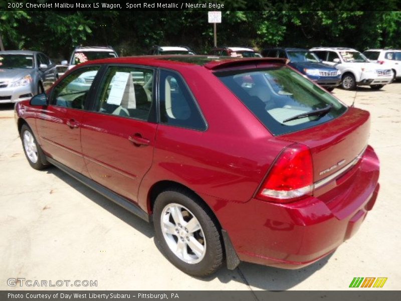 Sport Red Metallic / Neutral Beige 2005 Chevrolet Malibu Maxx LS Wagon
