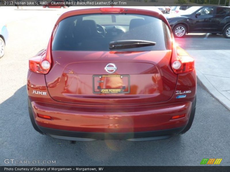 Cayenne Red / Black/Red Leather/Silver Trim 2012 Nissan Juke SL AWD