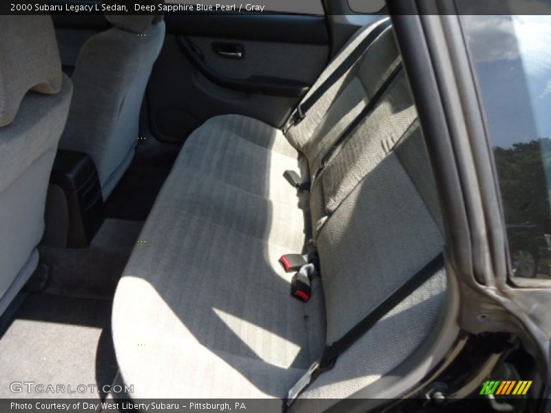 Deep Sapphire Blue Pearl / Gray 2000 Subaru Legacy L Sedan
