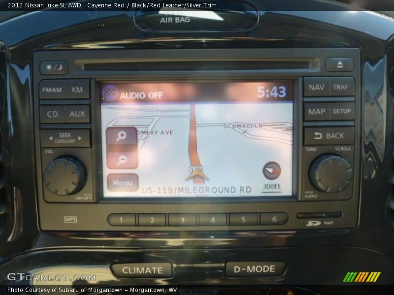 Cayenne Red / Black/Red Leather/Silver Trim 2012 Nissan Juke SL AWD