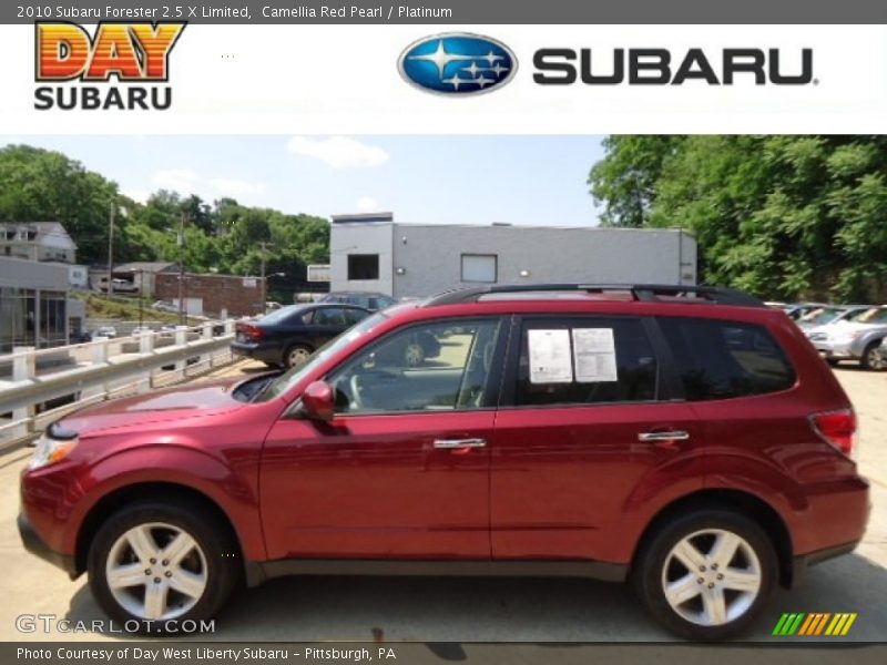 Camellia Red Pearl / Platinum 2010 Subaru Forester 2.5 X Limited