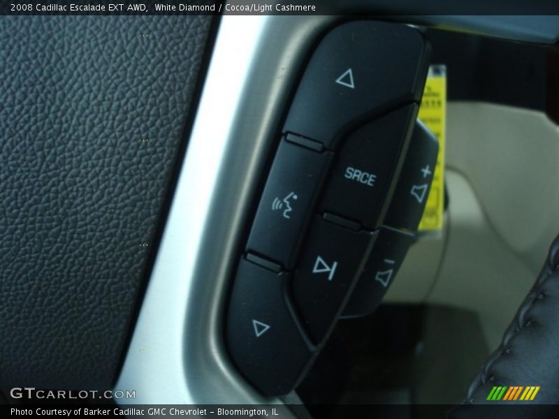 White Diamond / Cocoa/Light Cashmere 2008 Cadillac Escalade EXT AWD
