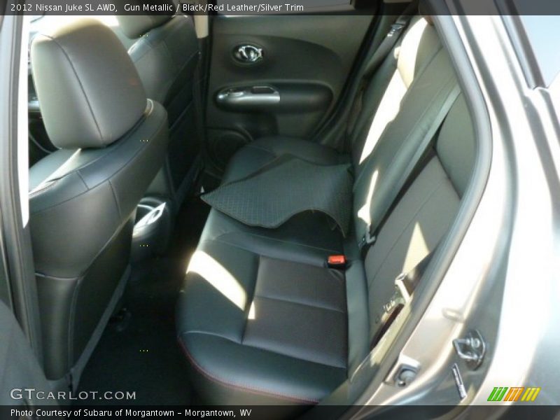 Gun Metallic / Black/Red Leather/Silver Trim 2012 Nissan Juke SL AWD