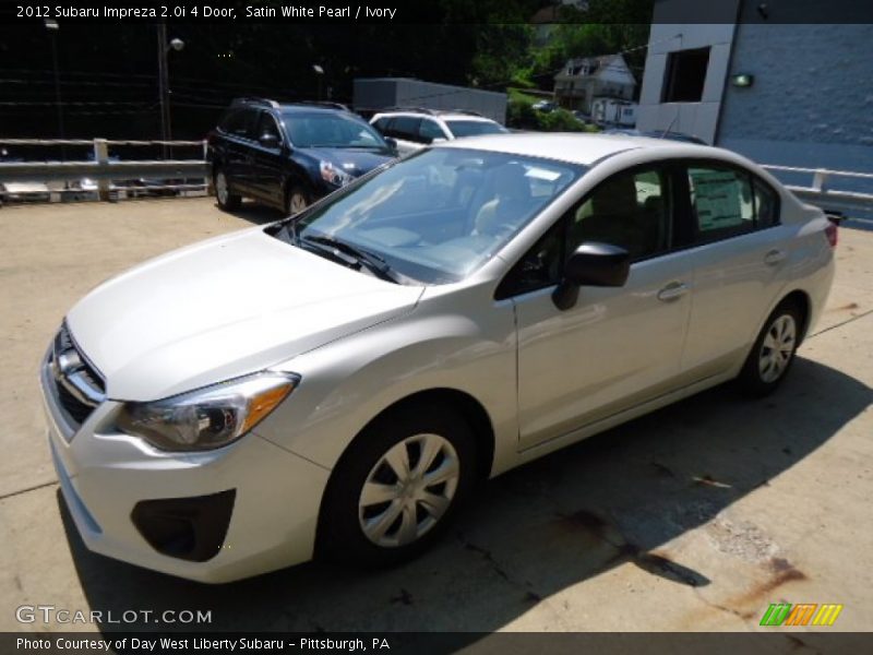 Satin White Pearl / Ivory 2012 Subaru Impreza 2.0i 4 Door