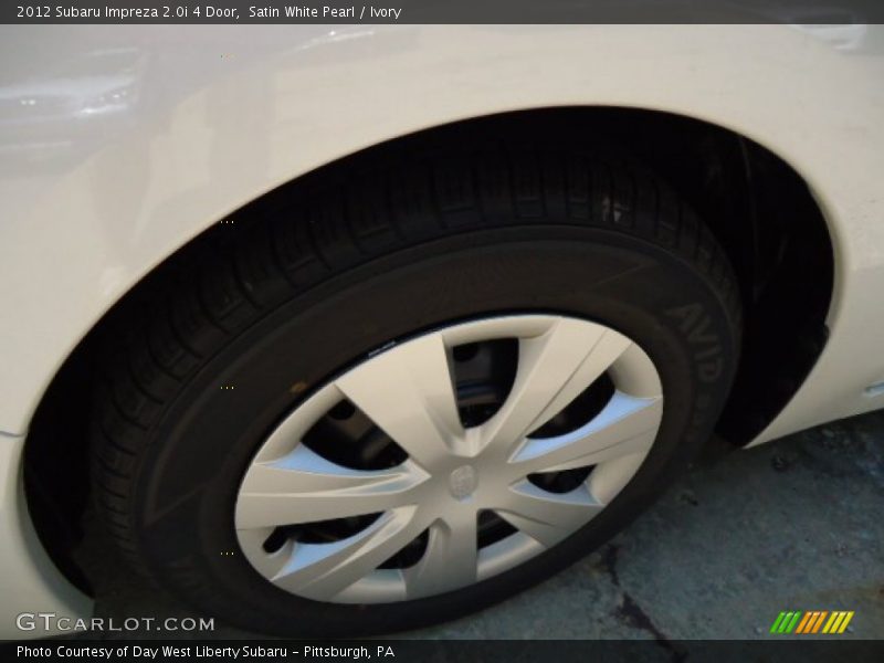 Satin White Pearl / Ivory 2012 Subaru Impreza 2.0i 4 Door