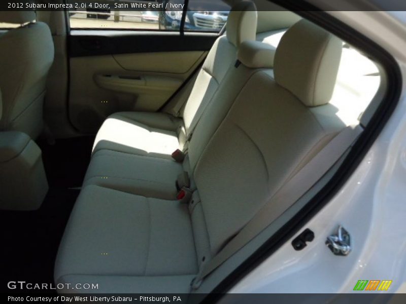 Satin White Pearl / Ivory 2012 Subaru Impreza 2.0i 4 Door
