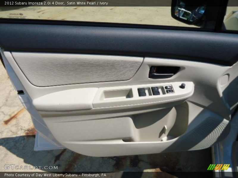 Satin White Pearl / Ivory 2012 Subaru Impreza 2.0i 4 Door