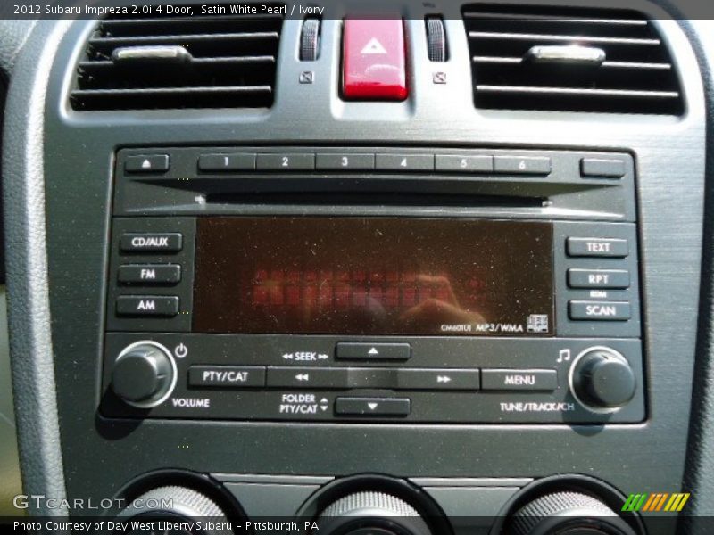 Satin White Pearl / Ivory 2012 Subaru Impreza 2.0i 4 Door
