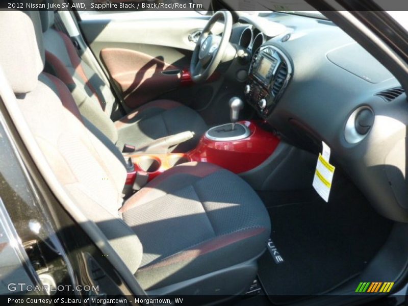 Sapphire Black / Black/Red/Red Trim 2012 Nissan Juke SV AWD