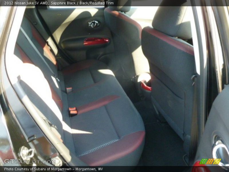 Sapphire Black / Black/Red/Red Trim 2012 Nissan Juke SV AWD
