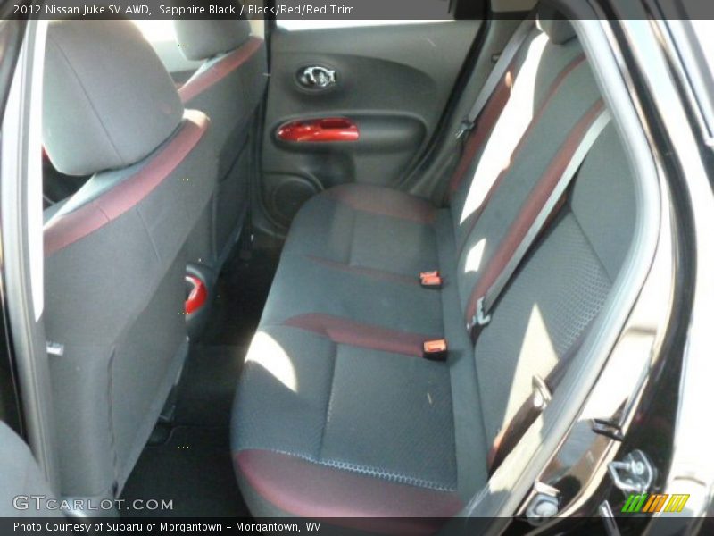 Sapphire Black / Black/Red/Red Trim 2012 Nissan Juke SV AWD