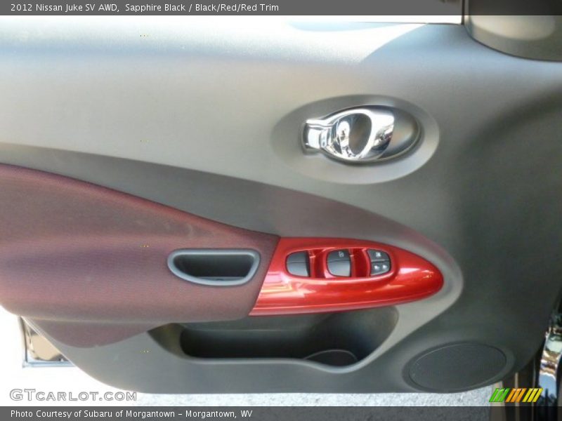Sapphire Black / Black/Red/Red Trim 2012 Nissan Juke SV AWD