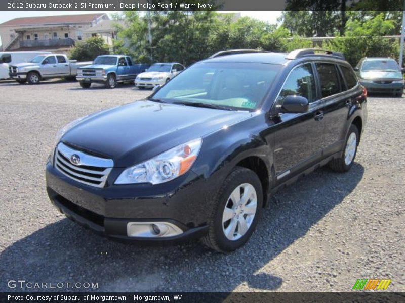 Deep Indigo Pearl / Warm Ivory 2012 Subaru Outback 2.5i Premium