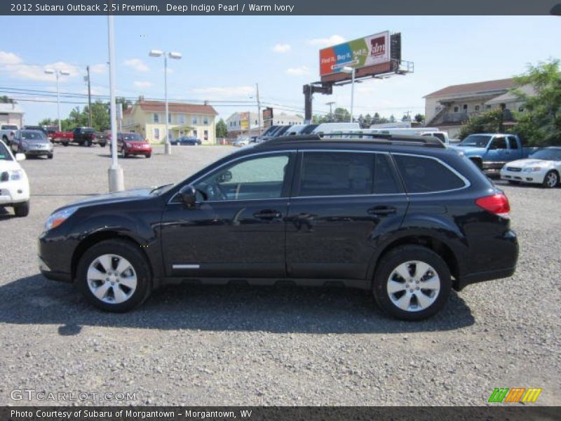 Deep Indigo Pearl / Warm Ivory 2012 Subaru Outback 2.5i Premium